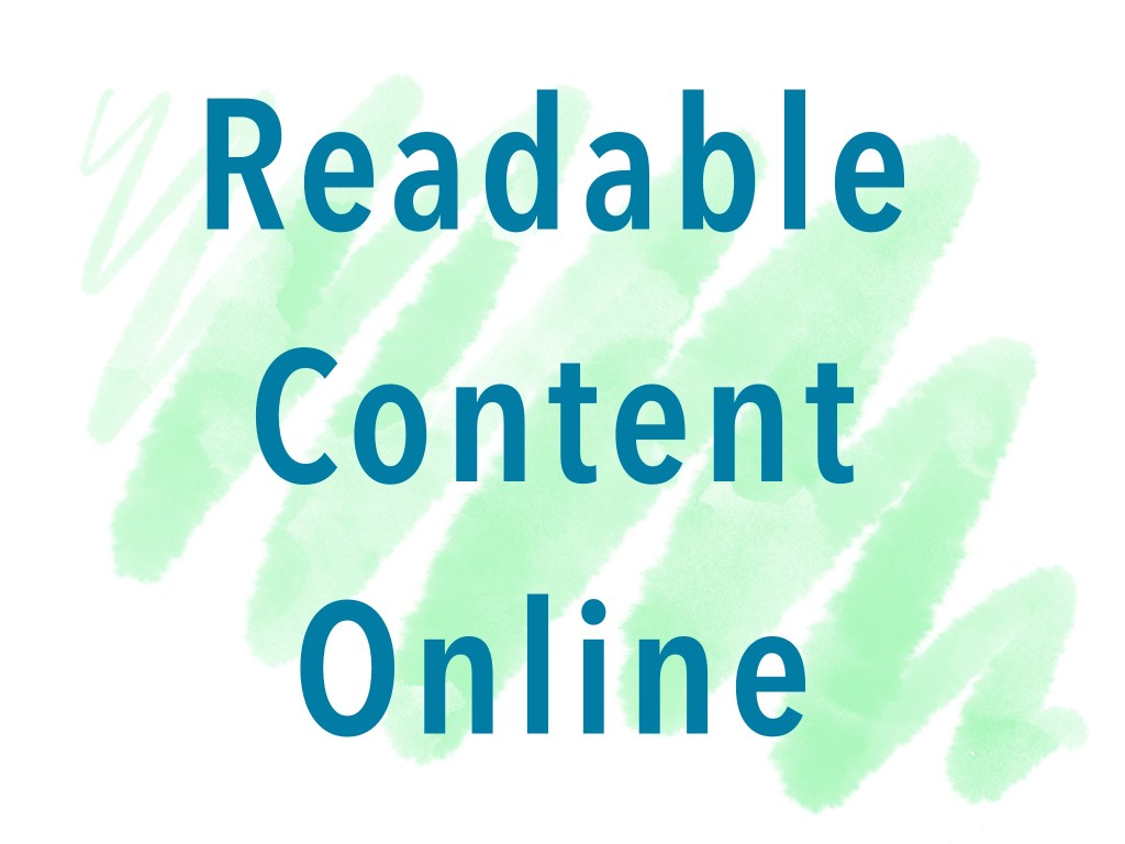 Readable Content Online